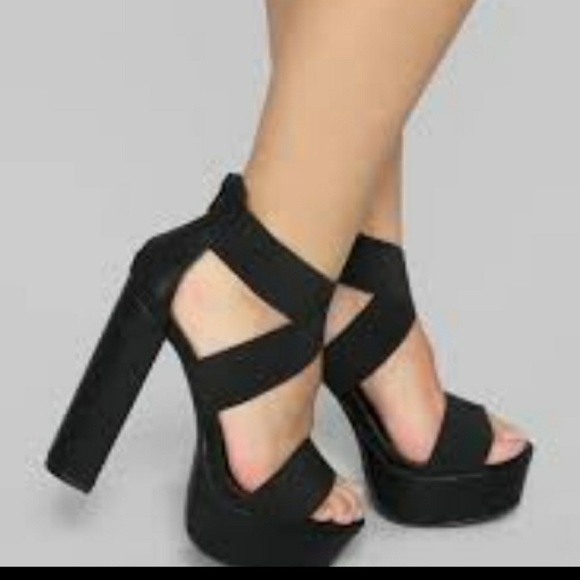 Thick chick black heeled fashion nova - Picture 1 of 1